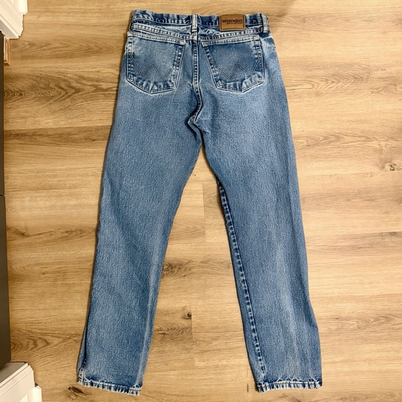 Wrangler Rugged Wear Jeans Men’s 32x34 Blue Denim Straight Leg 90s Y2K - Picture 2 of 8
